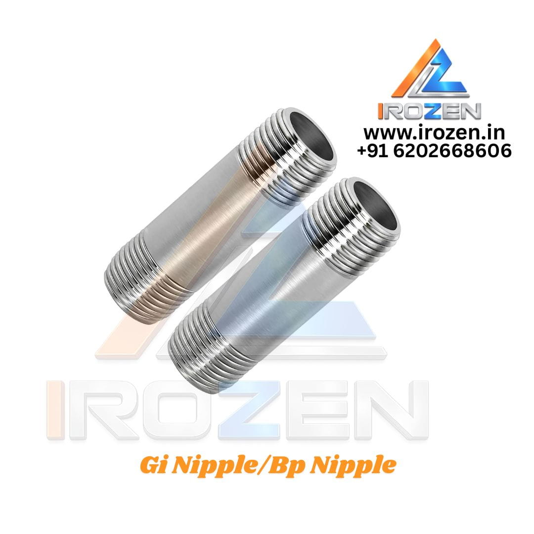 GI Pipe Nipple Manufacturer in India Galvanized Pipe Nipple IROZEN